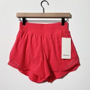 Lululemon Hotty Hot HR Short 4” Lined Glazed Pink